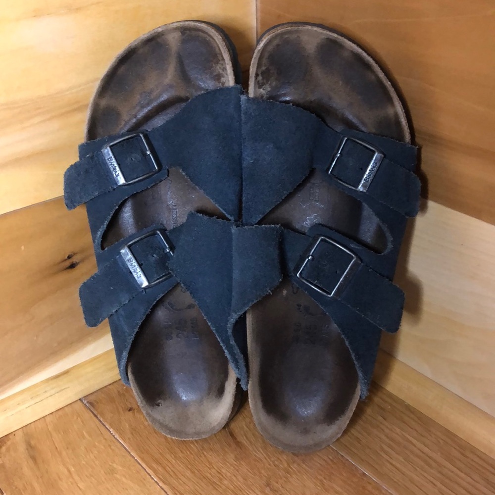Birki’s by Birkenstock Suede Straps Slip On Sandals